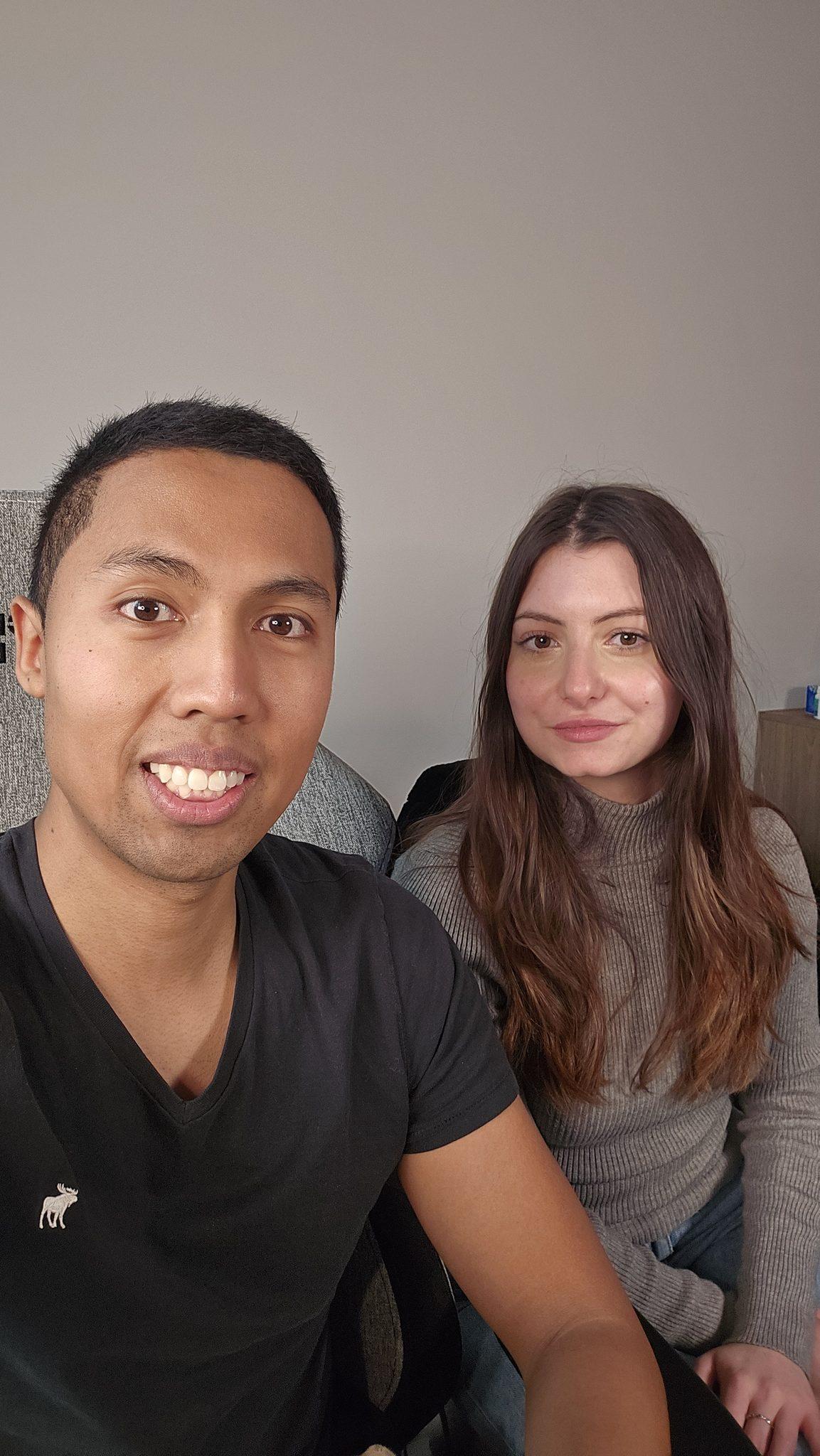 Dimby et Léa, qui créent les produits de la boutique