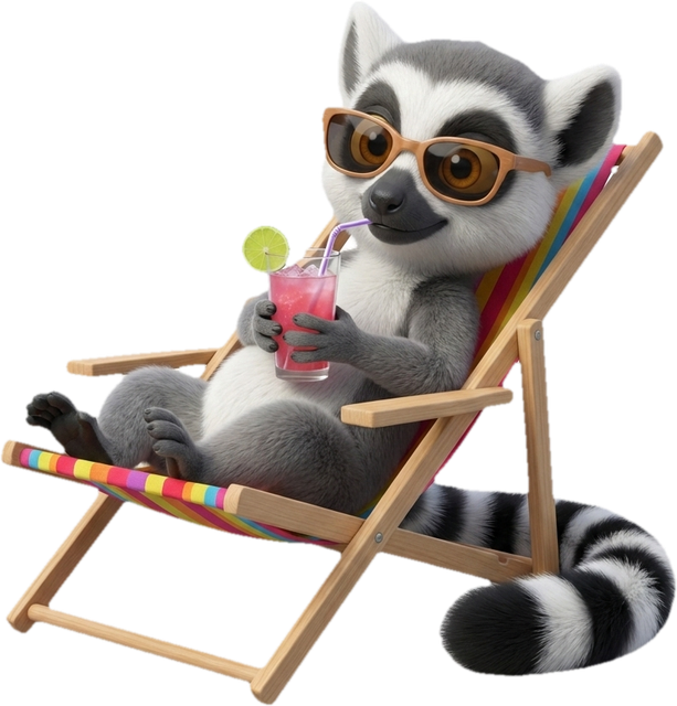 Lucas, la mascotte du Dojo, en transat avec son ordinateur : apprendre en ligne, à son rythme