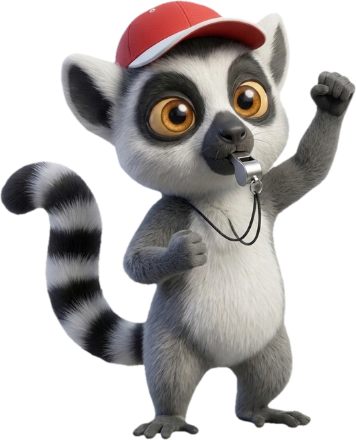 Lucas, la mascotte du Dojo, en coach, illustrant le besoin d'être accompagné pour tenir la durée