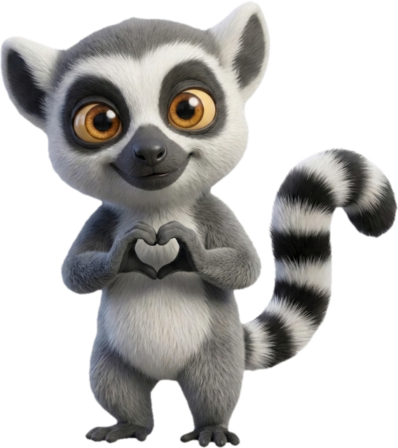 Lucas, la mascotte du Dojo, forme un cœur avec ses mains, pour tout ce que le site offre gratuitement