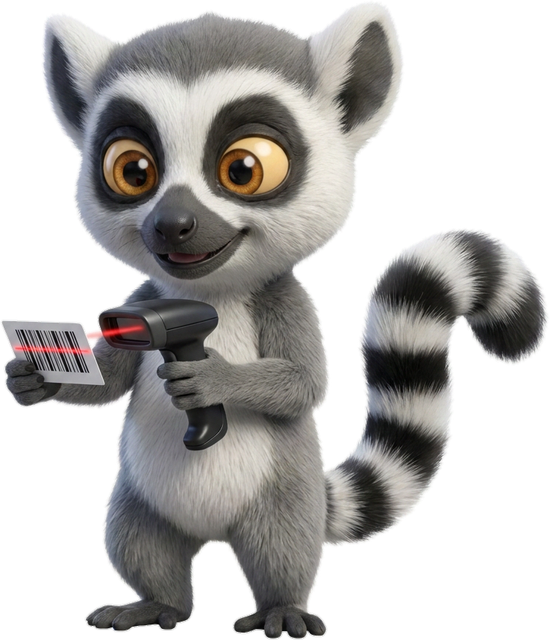 Lucas, la mascotte du Dojo, scanne un document, illustrant la création de l'identité numérique