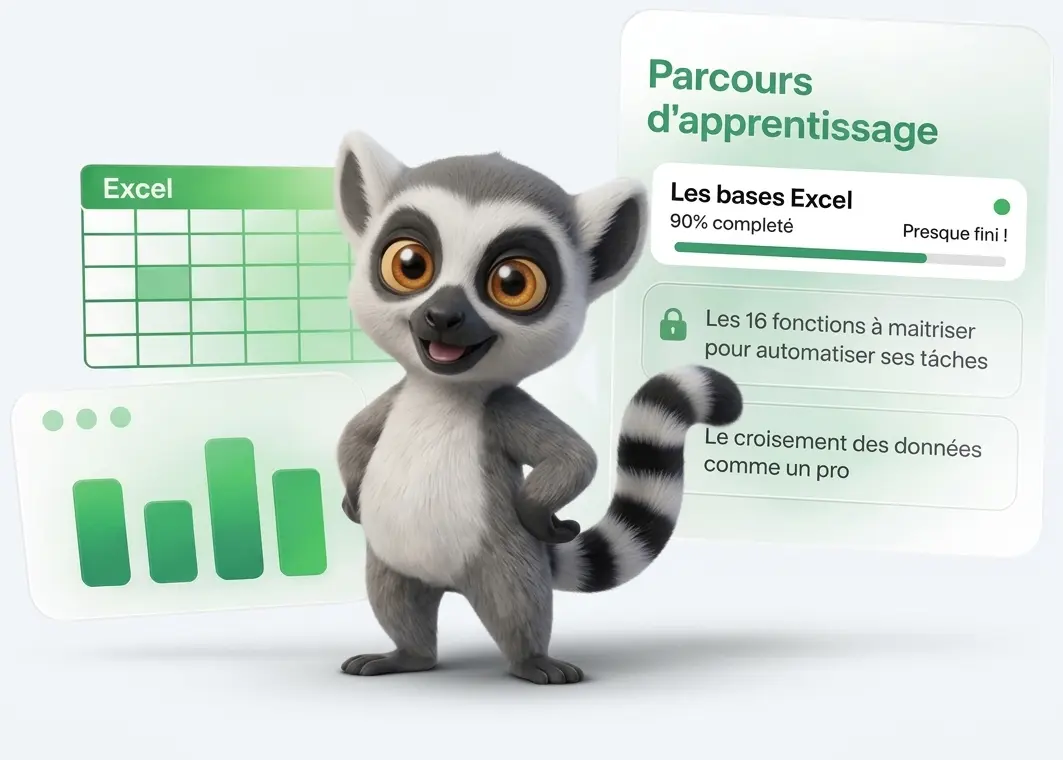 Aperçu du Dojo : mascotte, outils IA, graphiques Excel
