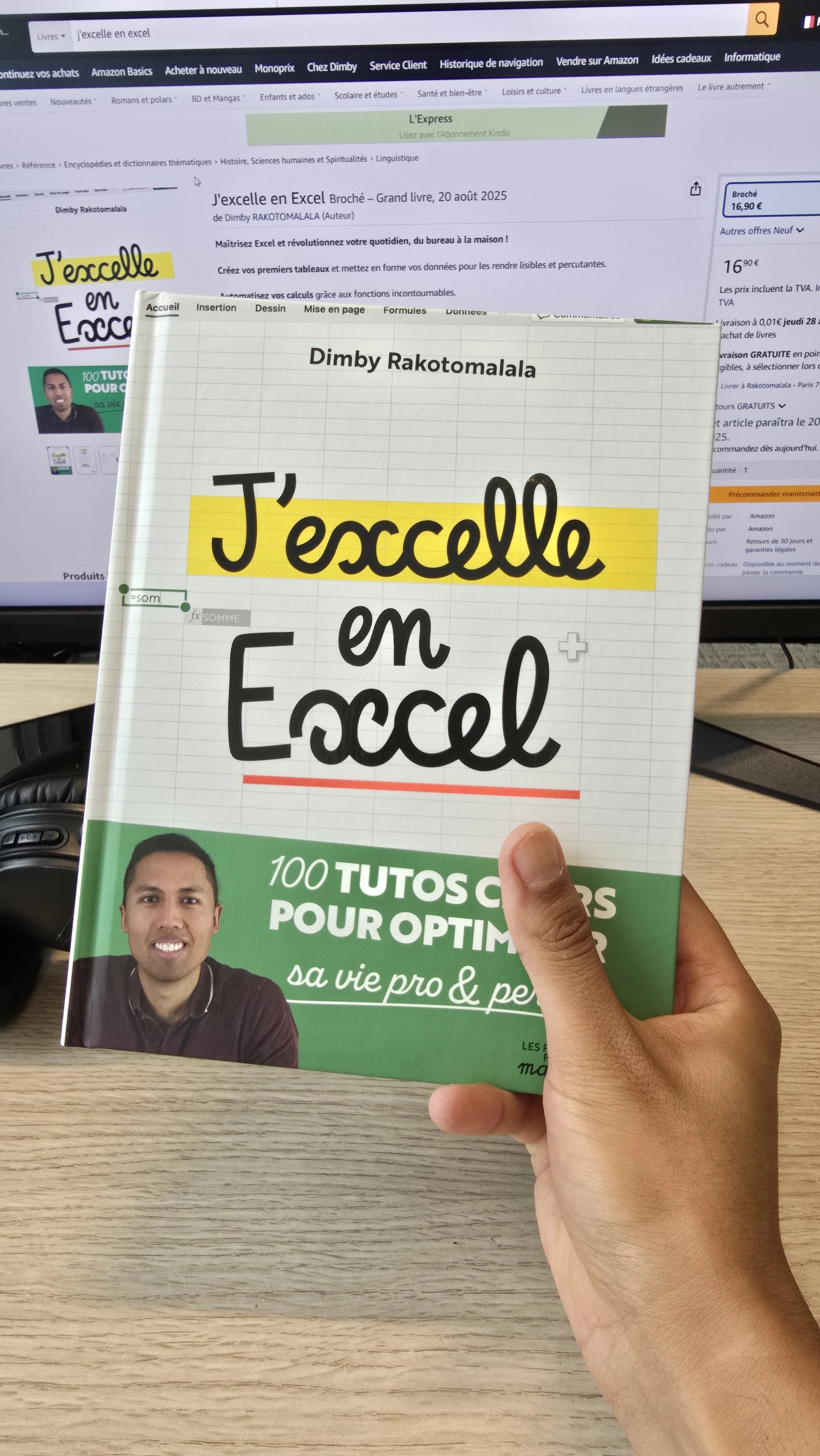 J'excelle en Excel — le livre publié aux éditions Marabout