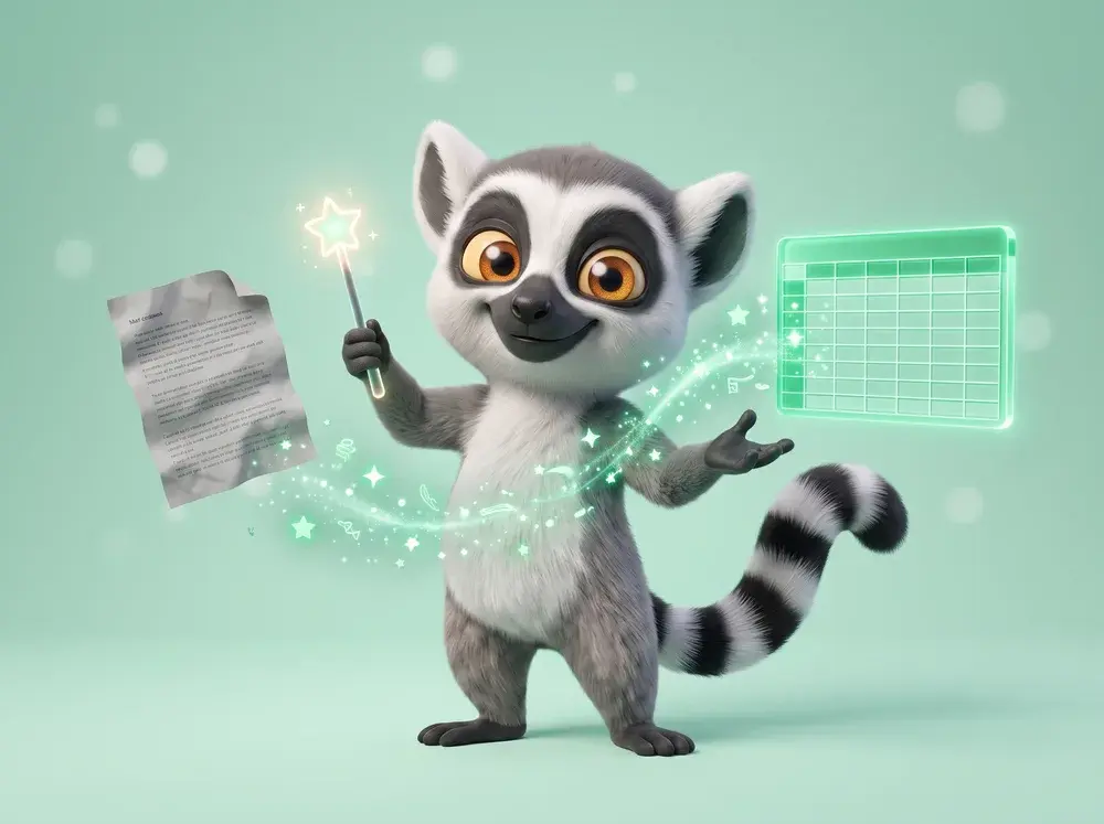 Lucas transforme un document brouillon en tableau propre d’un coup de baguette