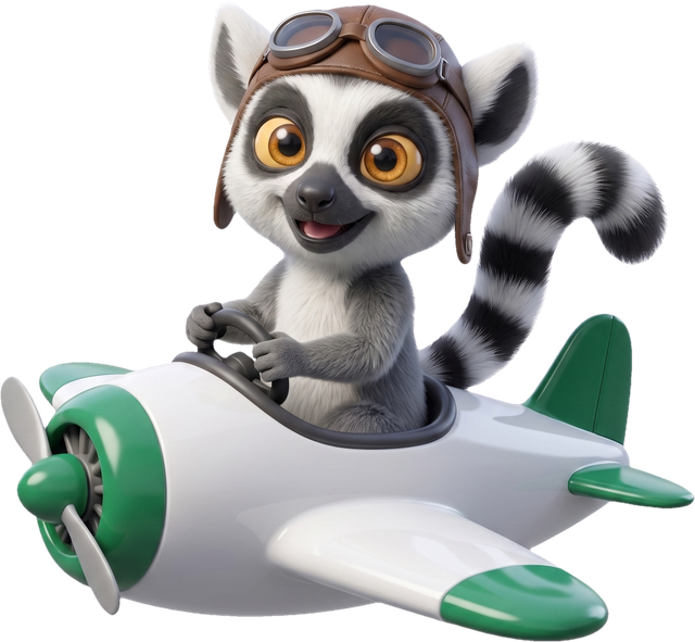Lucas, la mascotte du Dojo, tout sourire aux commandes de son avion, prêt à te faire décoller sur Excel